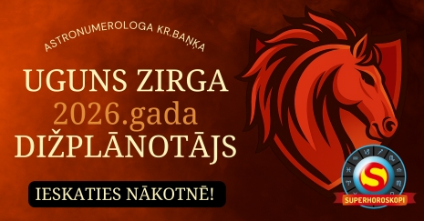 SUPERHOROSKOPI.LV ir klāt!  2026. - UGUNS ZIRGA GADAM